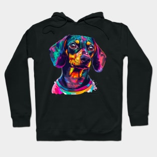 Dachshund Dog Colorfull Pop Art Design For Dog Onwer Hoodie